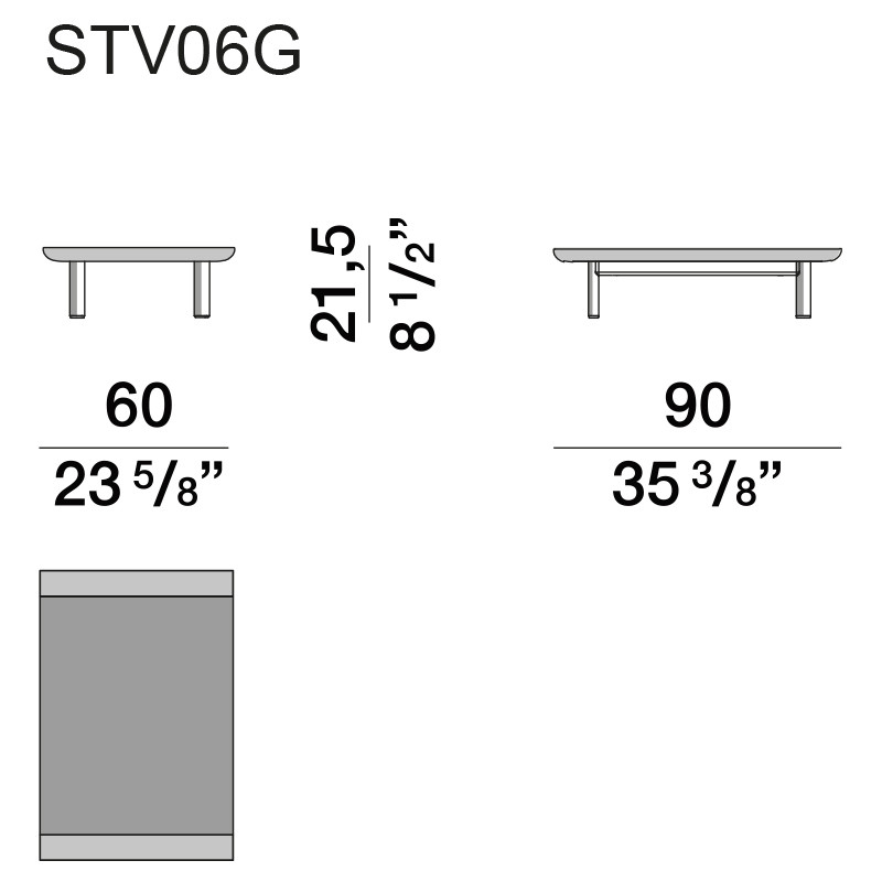 Дизайнерский кофейный стол из дерева с керамической столешницей уличный SWAY Coffee Table
