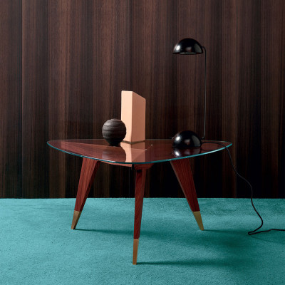 Дизайнерский кофейный стол со стеклянной столешницей Gio Ponti D.552.2 Coffee Table