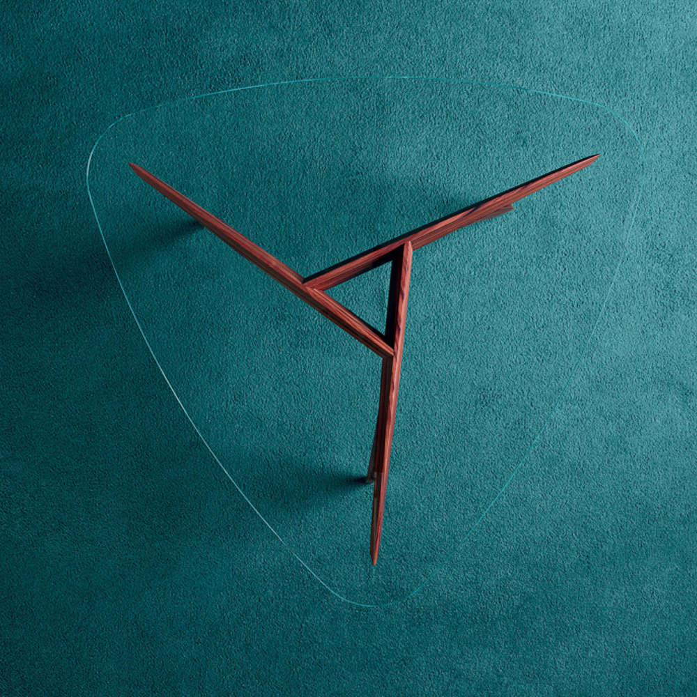 Дизайнерский кофейный стол со стеклянной столешницей Gio Ponti D.552.2 Coffee Table