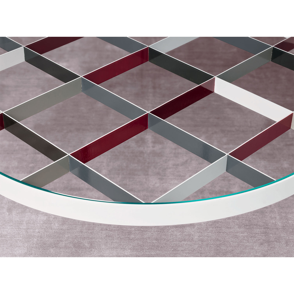 Дизайнерский круглый кофейный стол со стеклянной столешницей Gio Ponti D.555.1 Coffee Table