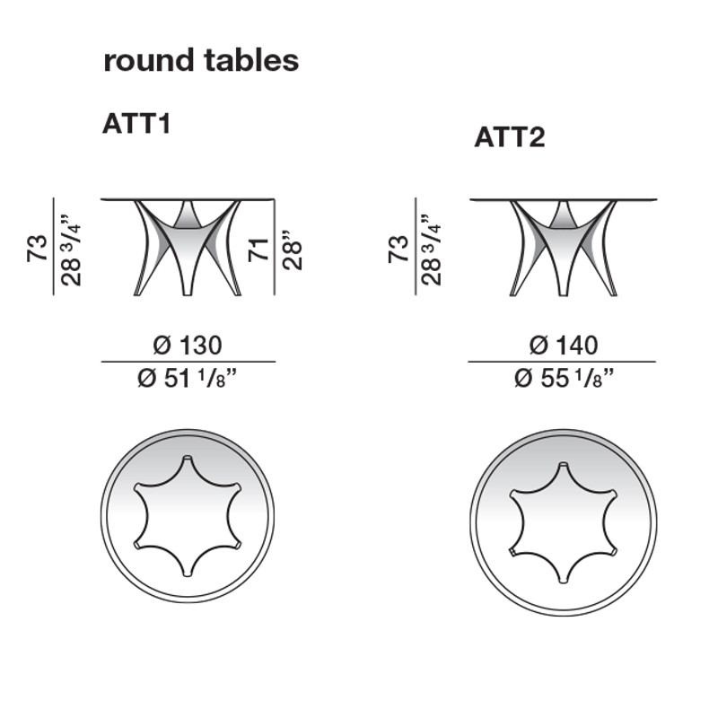 Дизайнерский круглый обеденный стол стеклянный с фигурным подстольем из цемента ARC Dining Table
