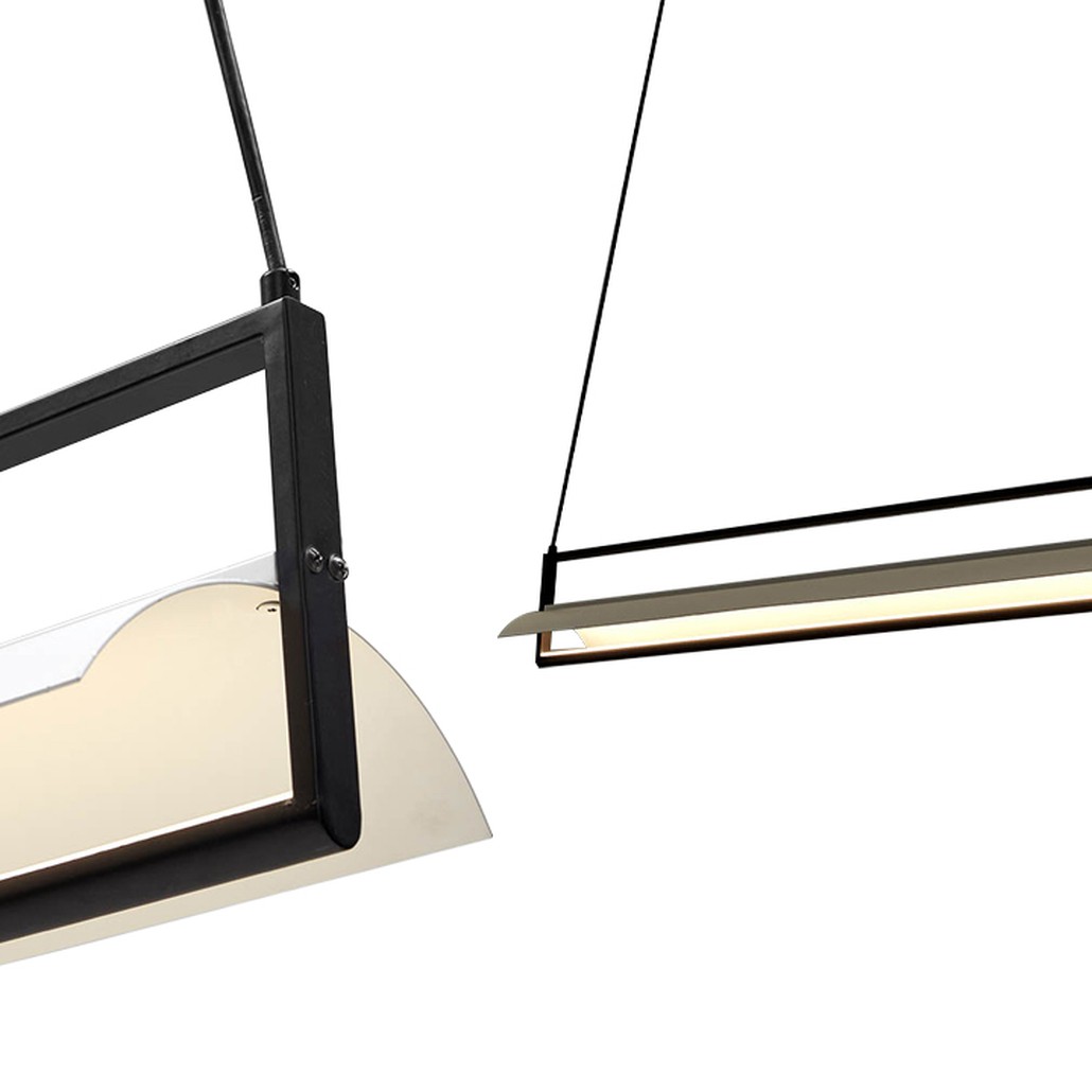 Дизайнерский линейный подвесной светильник CANVAS LINEAR RECTANGULAR HANGING LAMP