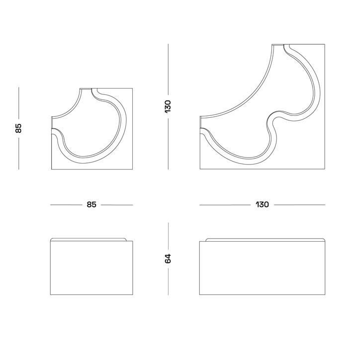 Дизайнерский модульный диван Poltronova Safari Sofa