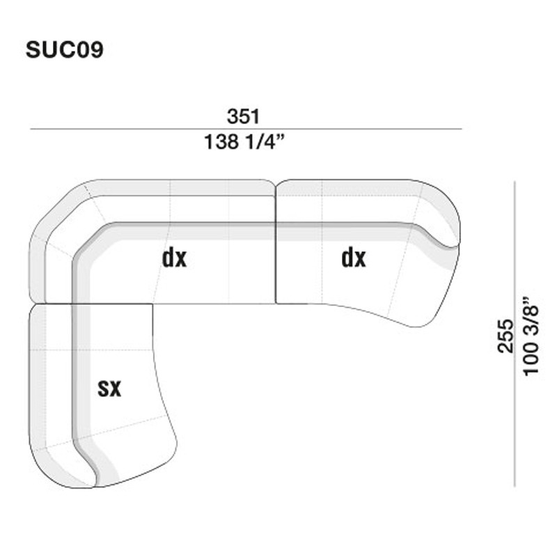 Дизайнерский модульный диван SURF Modular Sofa