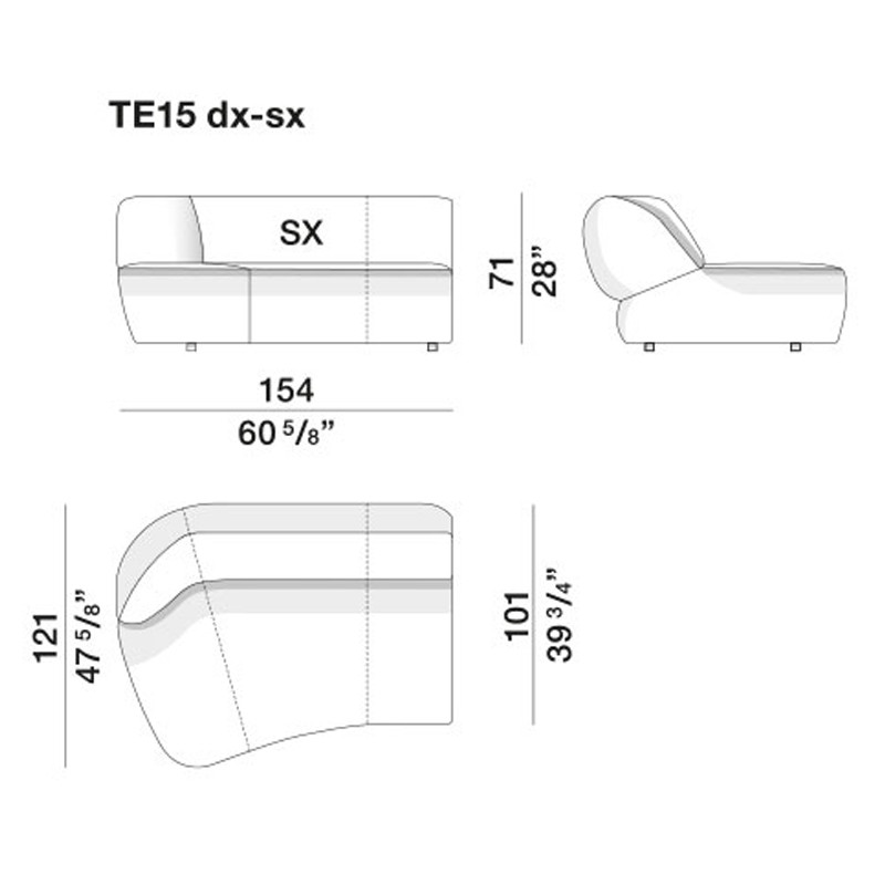 Дизайнерский модульный диван SURF Modular Sofa
