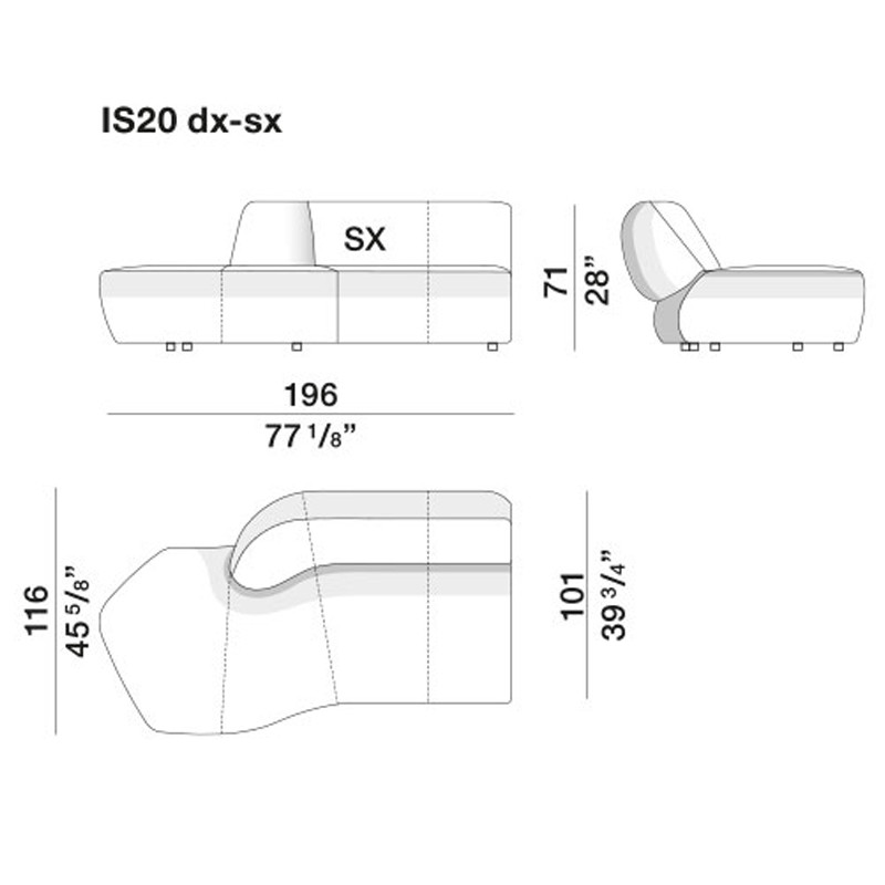 Дизайнерский модульный диван SURF Modular Sofa