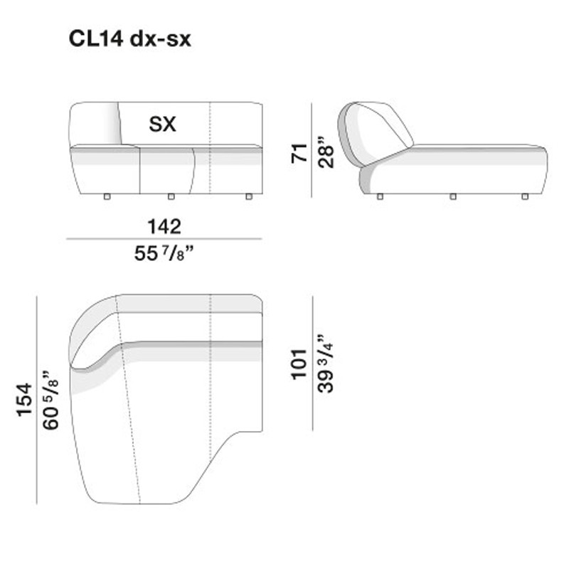 Дизайнерский модульный диван SURF Modular Sofa
