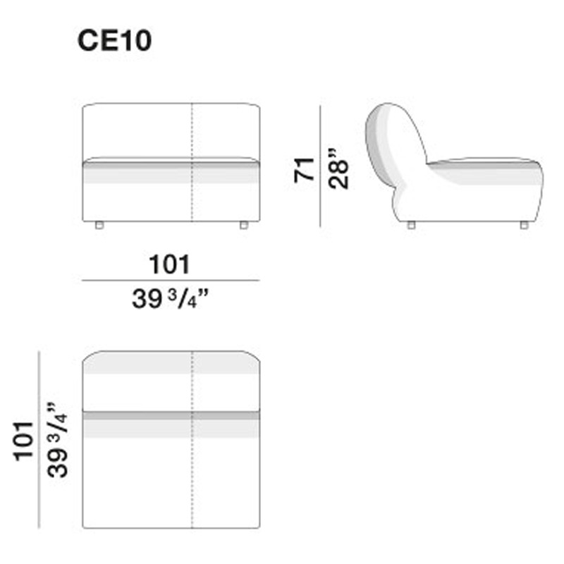Дизайнерский модульный диван SURF Modular Sofa
