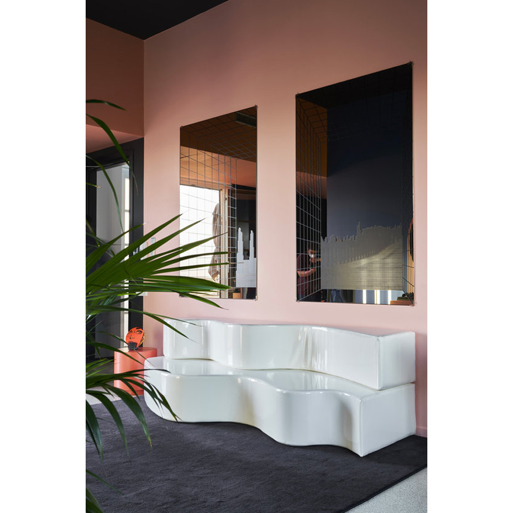 Дизайнерский модульный диван волнистой формы Poltronova Superonda Sofa