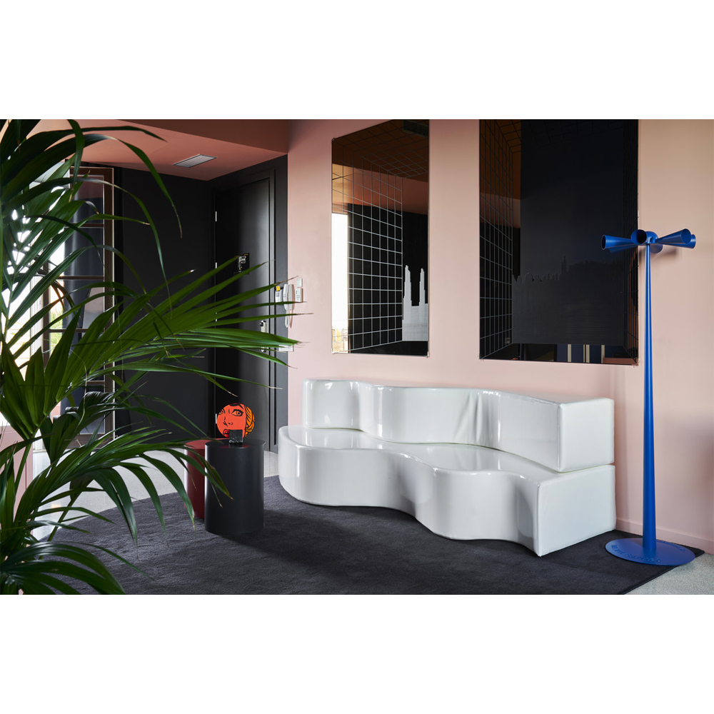 Дизайнерский модульный диван волнистой формы  Poltronova Superonda Sofa