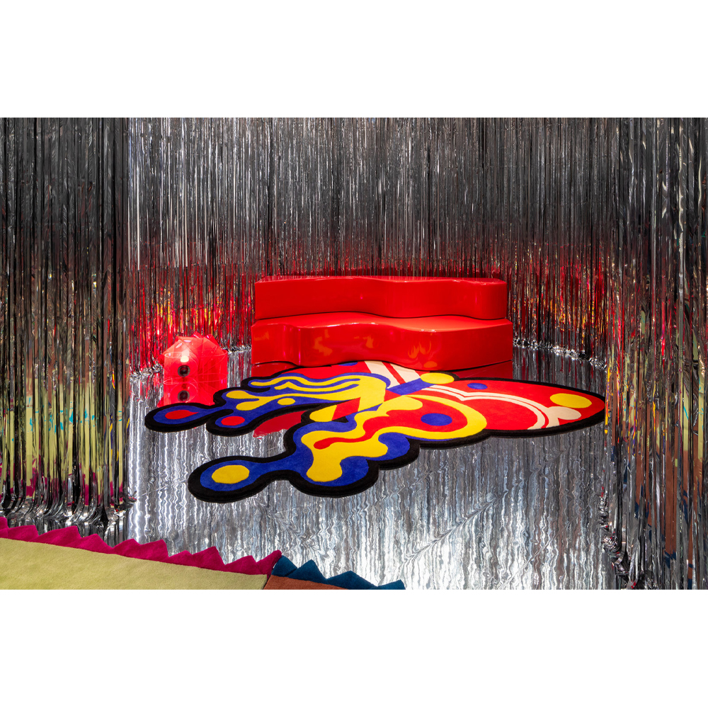 Дизайнерский модульный диван волнистой формы Poltronova Superonda Sofa