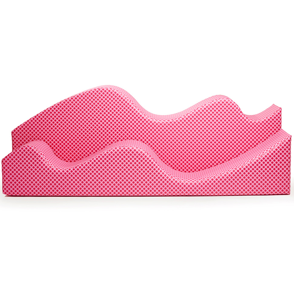 Дизайнерский модульный диван волнистой формы с цветным принтом Poltronova Superonda Sofa