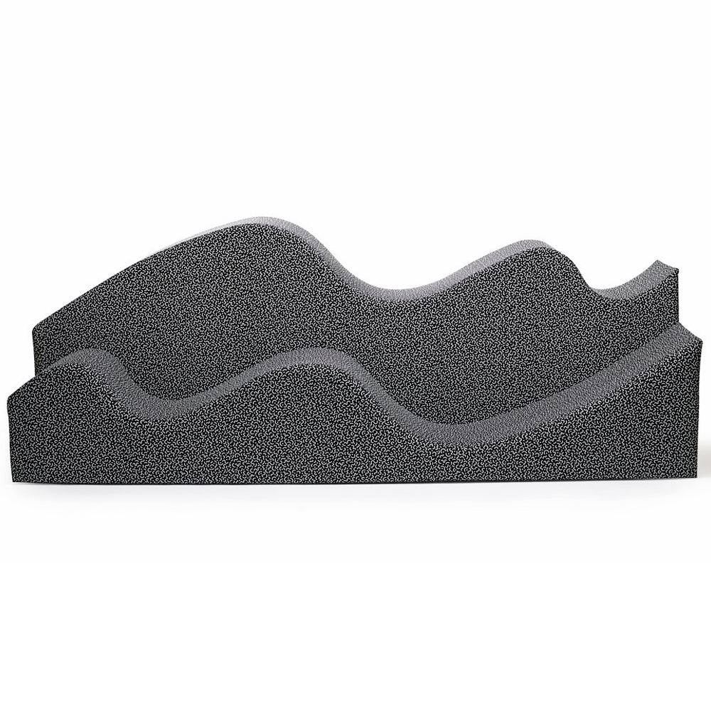 Дизайнерский модульный диван волнистой формы с цветным принтом Poltronova Superonda Sofa