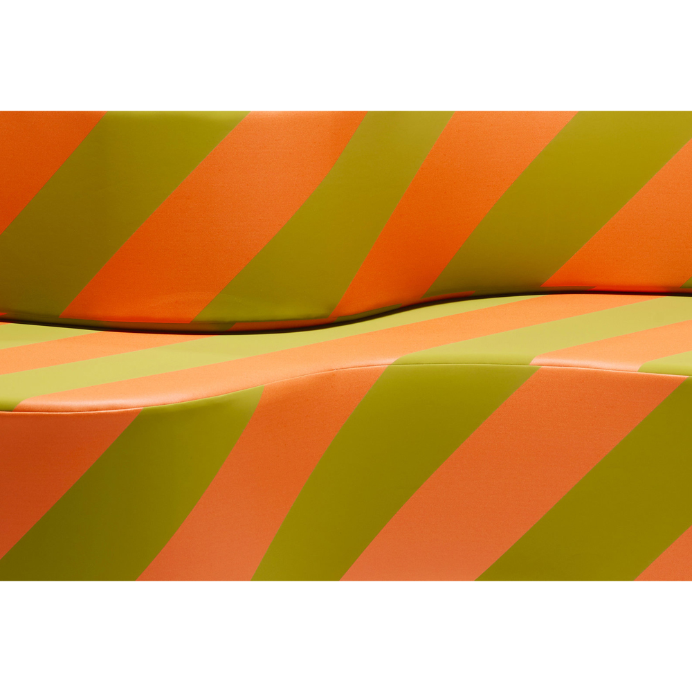 Дизайнерский модульный диван волнистой формы с цветным принтом Poltronova Superonda Sofa