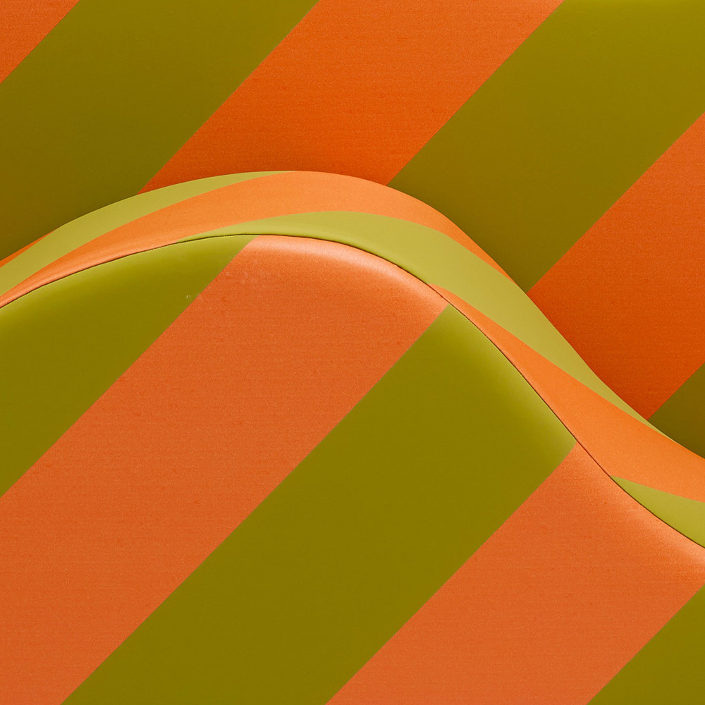 Дизайнерский модульный диван волнистой формы с цветным принтом Poltronova Superonda Sofa