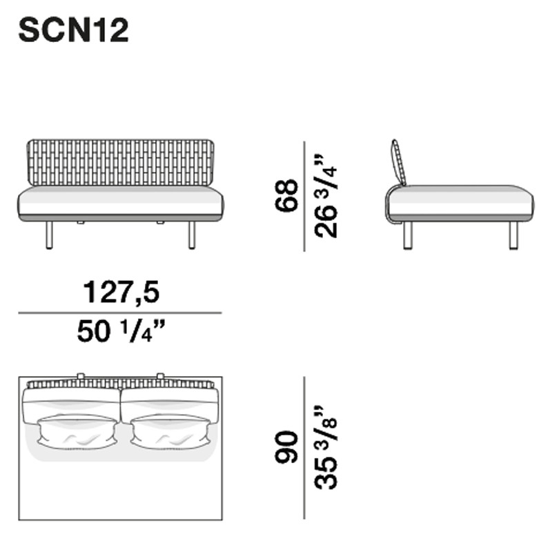 Дизайнерский модульный уличный диван SWAY Modular Sofa
