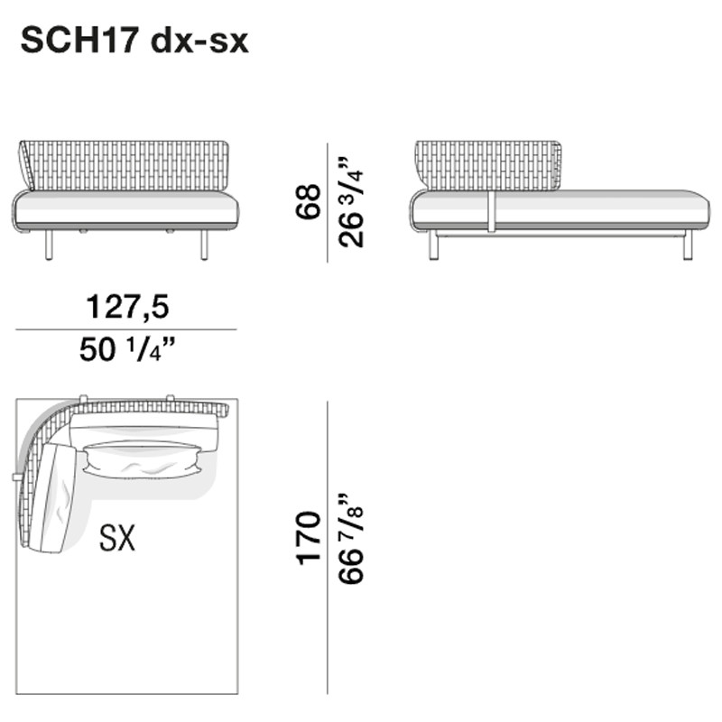 Дизайнерский модульный уличный диван SWAY Modular Sofa