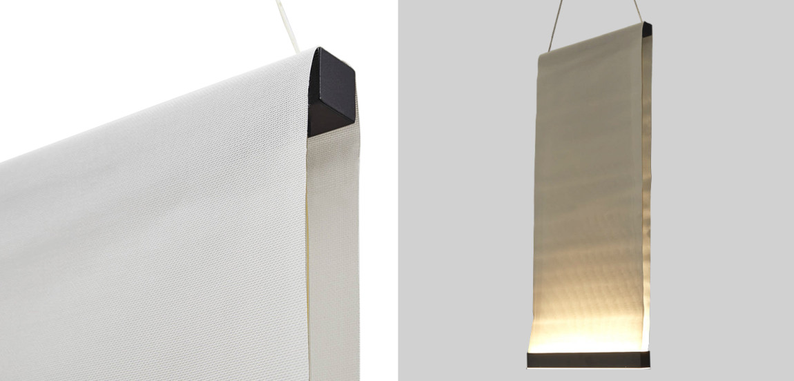 Дизайнерский подвесной светильник из текстиля CANVAS HANGING LAMP 90