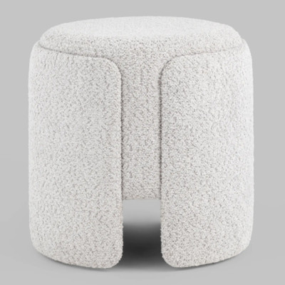 Дизайнерский Пуф Букле Poof Alice Light Gray Boucle