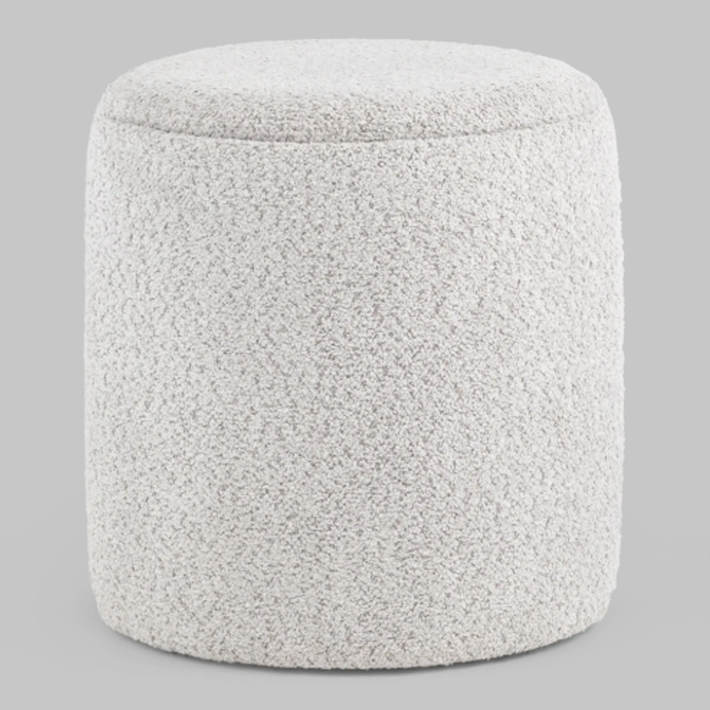 Дизайнерский Пуф Букле Poof Alice Light Gray Boucle
