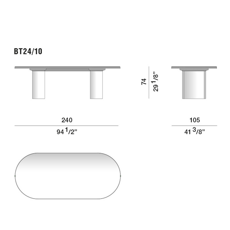 Дизайнерский рабочий стол из металла BLEVIO Table