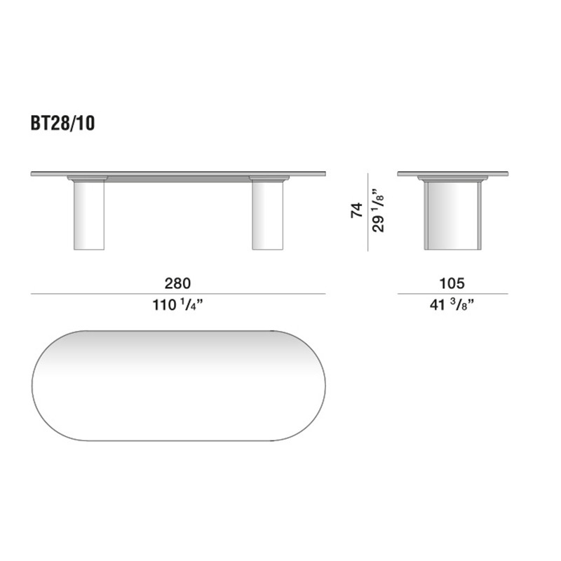 Дизайнерский рабочий стол из металла BLEVIO Table