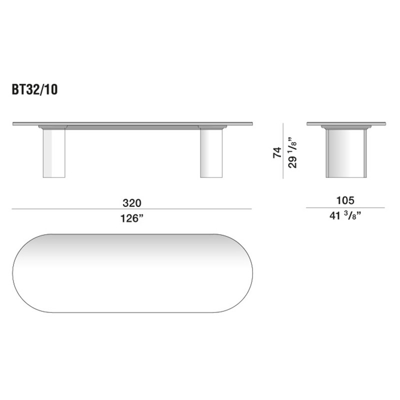 Дизайнерский рабочий стол из металла BLEVIO Table