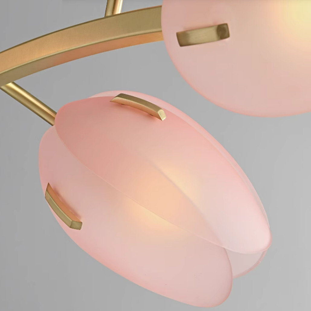 Дизайнерский Светильник Lilly Pink Tulip Lamp розовый плафон