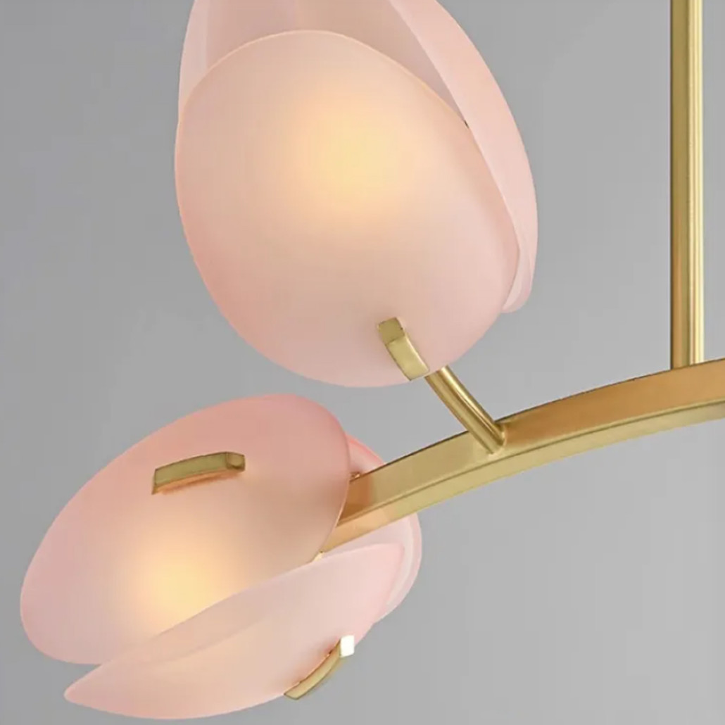 Дизайнерский Светильник Lilly Pink Tulip Lamp розовый плафон