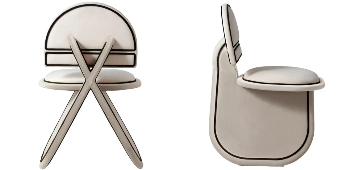 Дизайнерский Стул Chair Armchair Velvet Grey Dovain Studio Design Sergio Prieto Deco Upholstered