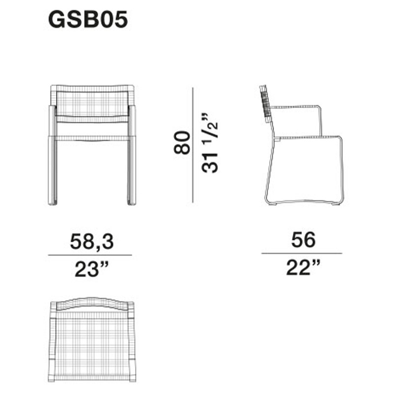 Дизайнерский стул с каркасом из металла с плетеными сиденьем и спинкой GREEN POINT Chair