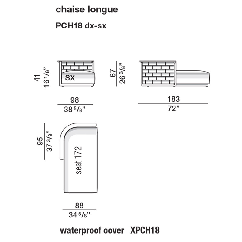 Дизайнерский уличный диван из массива дерева с плетеной спинкой PALINFRASCA Sofa