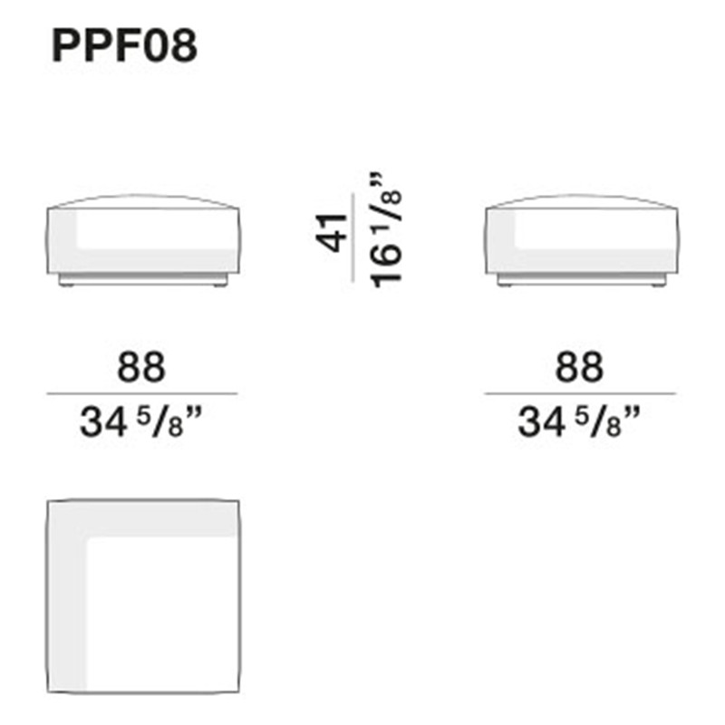 Дизайнерский уличный пуф PALINFRASCA Pouf