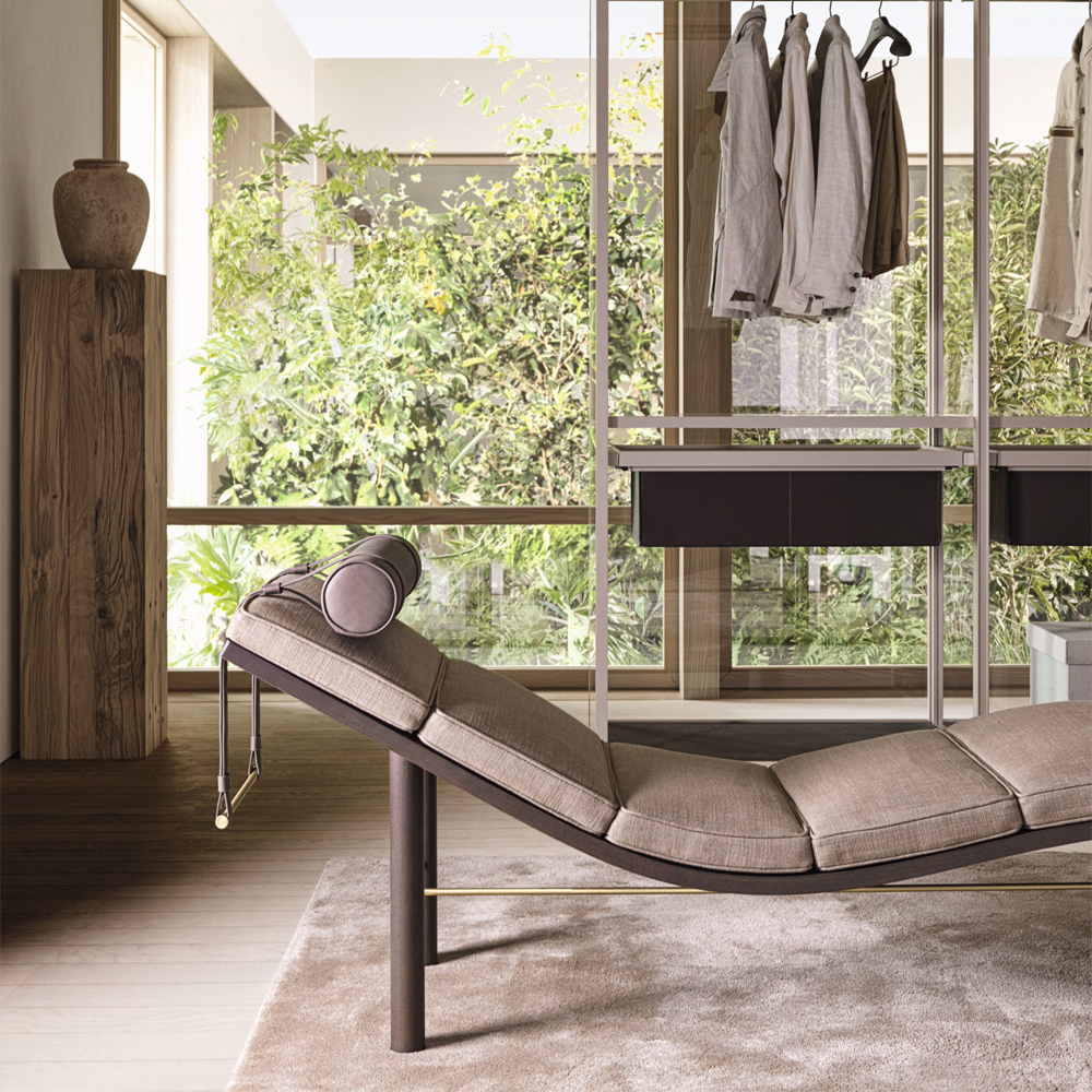 Дизайнерский шезлонг каркас из массива дерева TUSCANY Chaise lounge