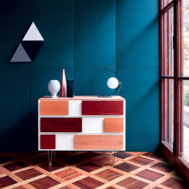 Дизайнерский широкий комод с ящиками Gio Ponti D.655.1 D.655.2 Chest of Drawers