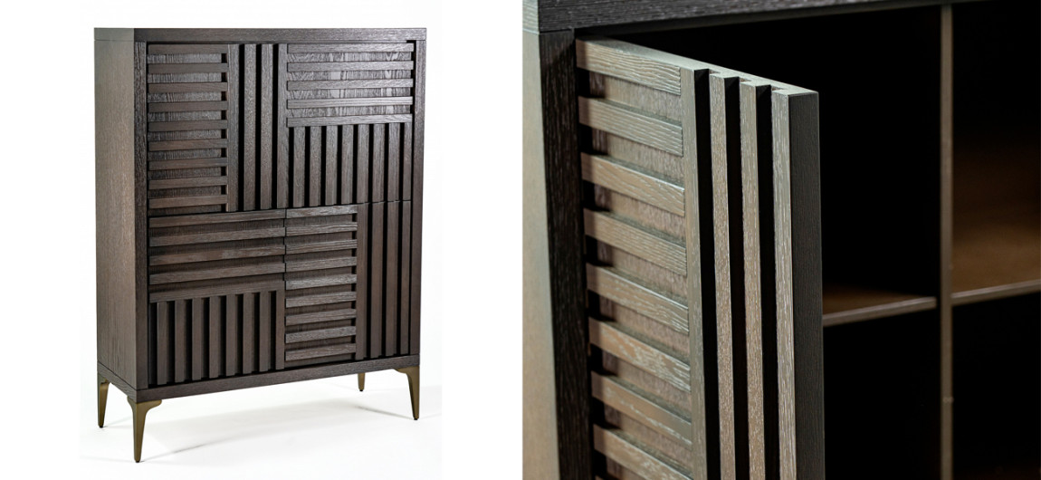 Дизайнерский шкаф-комод Wooden Rails