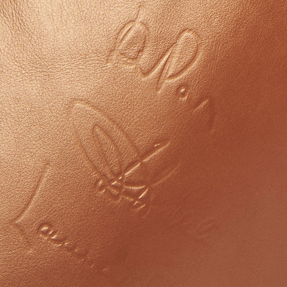 Дизайнерское кожаное кресло в форме руки Poltronova Joe Gold  Armchair