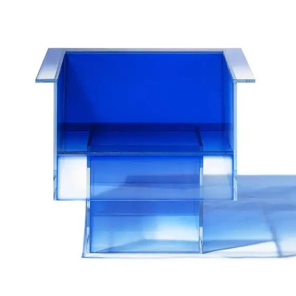 Дизайнерское Кресло Null Blue Glass Clear Armchair by Studio Buzao