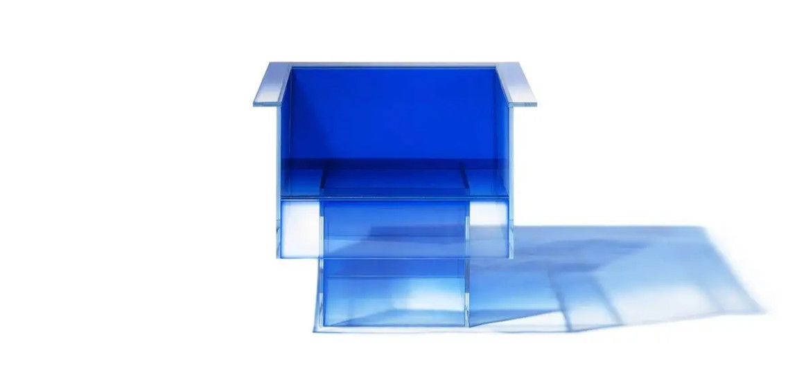 Дизайнерское Кресло Null Blue Glass Clear Armchair by Studio Buzao