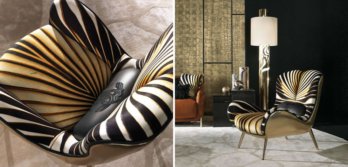 Дизайнерское Кресло Tifnit Armchairs стиль Roberto Cavalli I