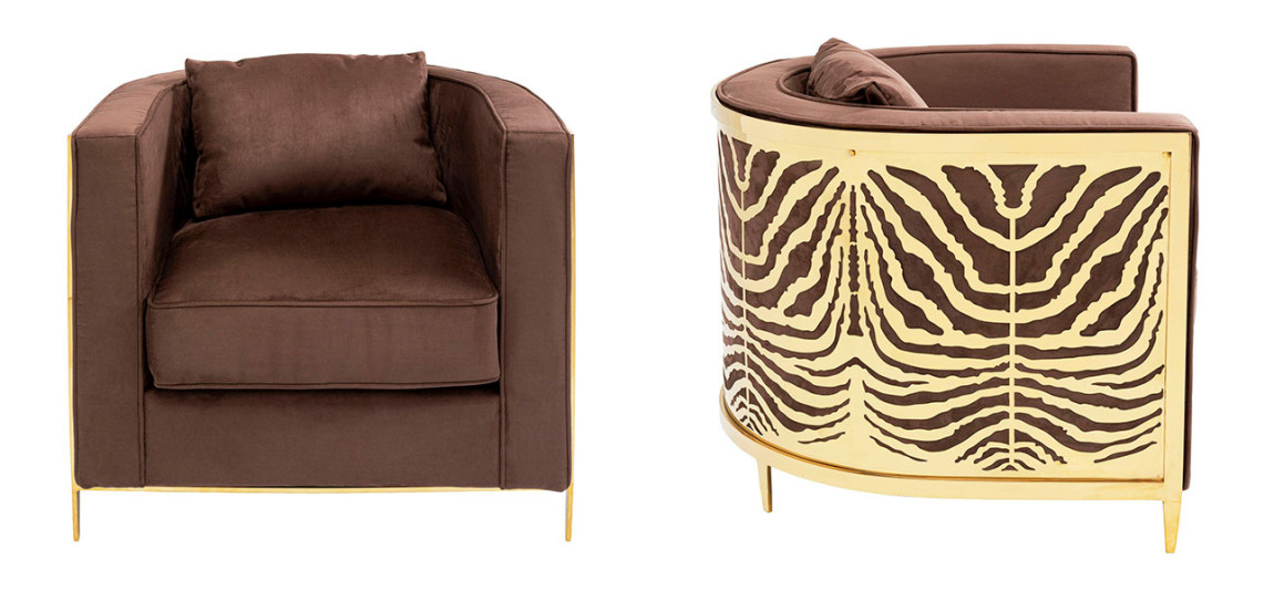 Дизайнерское кресло Velvet Ice Breaker Armchair