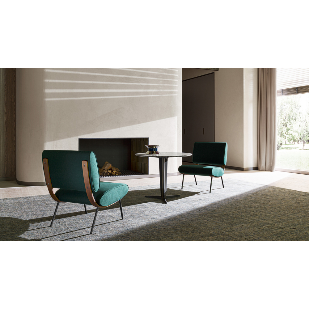 Дизайнерское кресло без подлокотников Gio Ponti ROUND D.154.5 Armchair