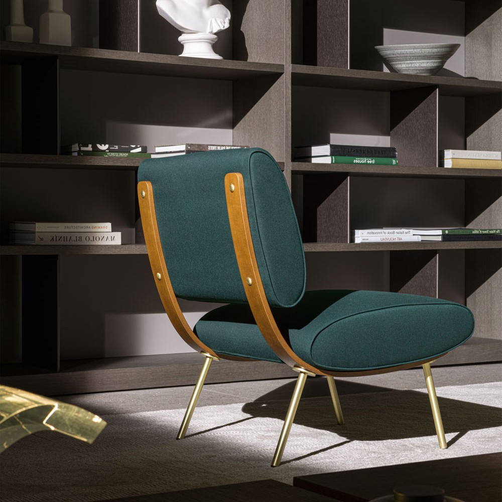 Дизайнерское кресло без подлокотников Gio Ponti ROUND D.154.5 Armchair