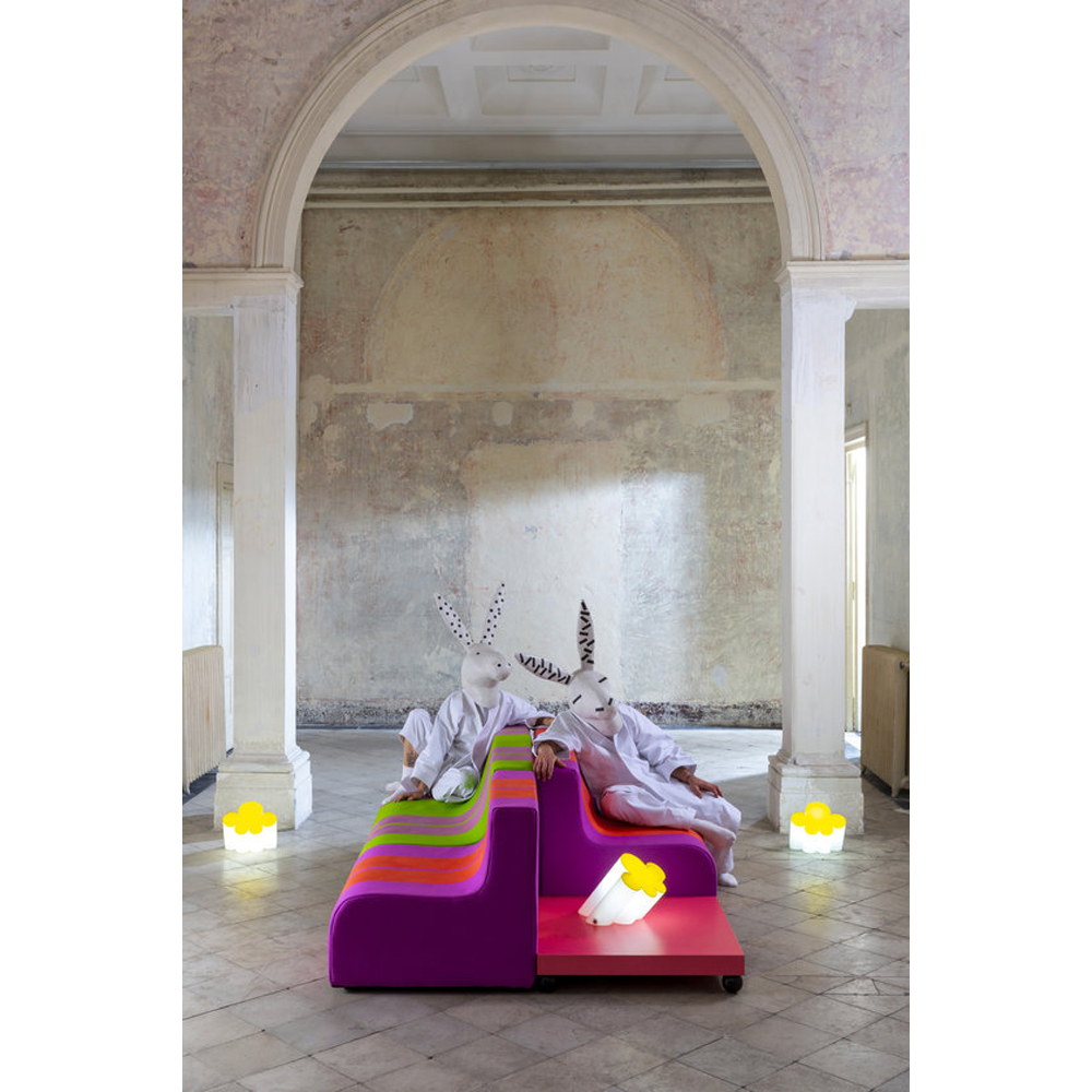 Дизайнерское кресло зеленое Poltronova Sofo Verosa Green Pink Armchair