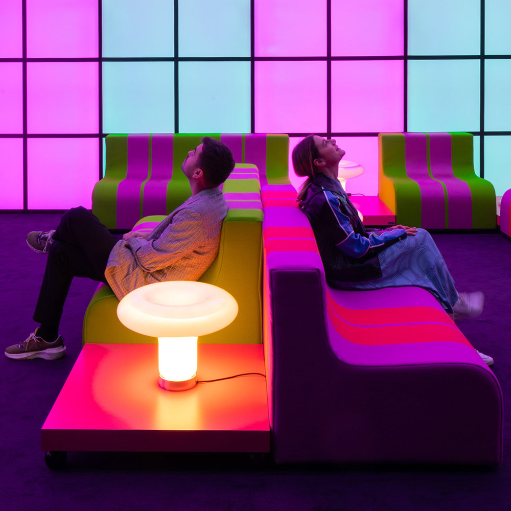 Дизайнерское кресло зеленое Poltronova Sofo Verosa Green Pink Armchair