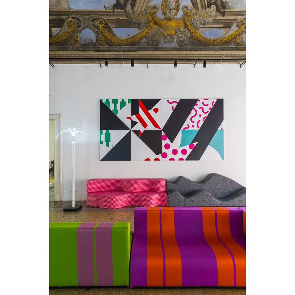 Дизайнерское кресло зеленое Poltronova Sofo Verosa Green Pink Armchair