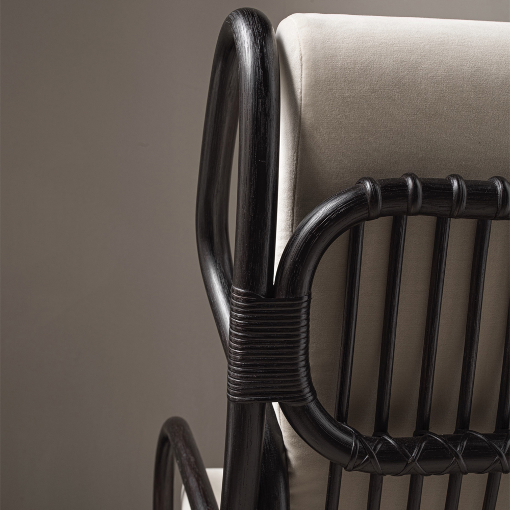 Дизайнерское кресло из ротанга Gio Ponti CONTINUUM D.163.7 BY BONACINA 1889 Armchair