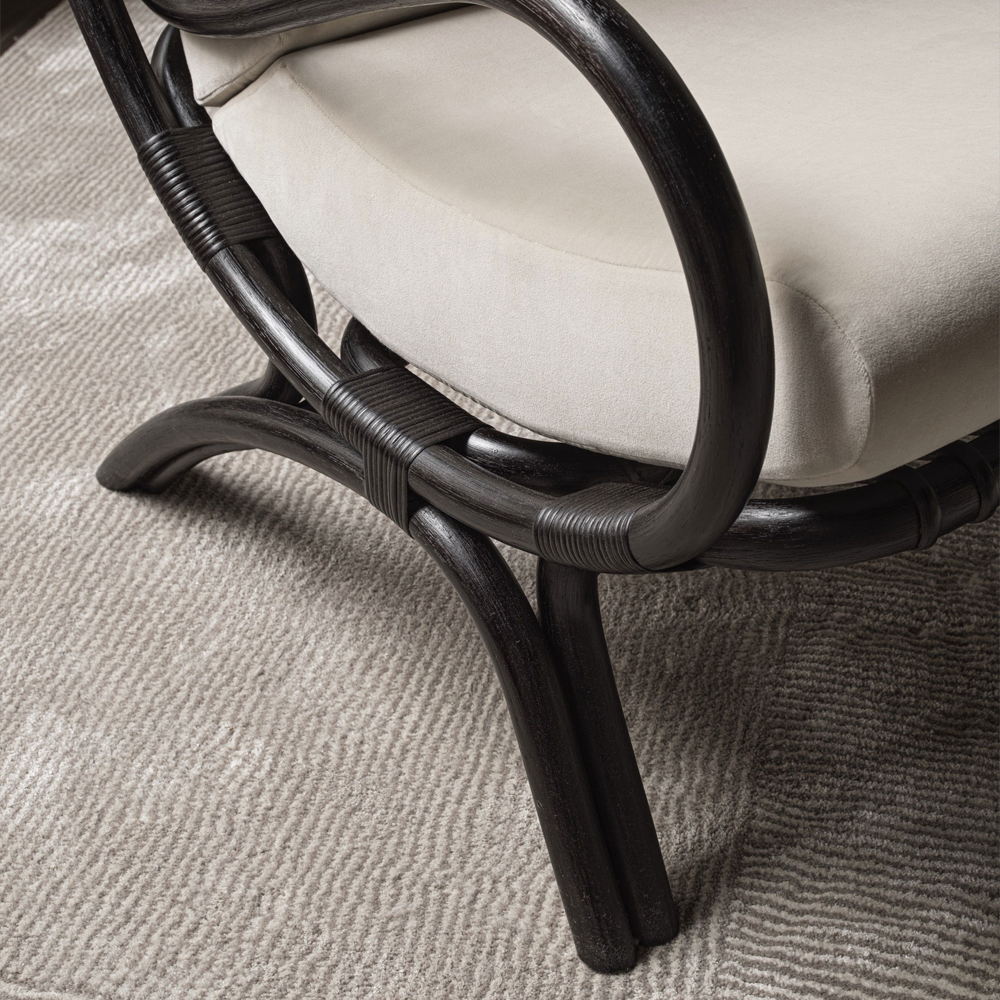 Дизайнерское кресло из ротанга Gio Ponti CONTINUUM D.163.7 BY BONACINA 1889 Armchair