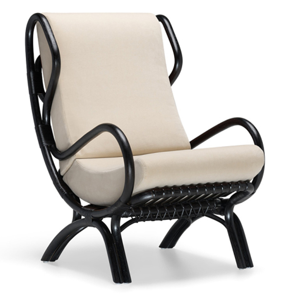 Дизайнерское кресло из ротанга Gio Ponti CONTINUUM D.163.7 BY BONACINA 1889 Armchair