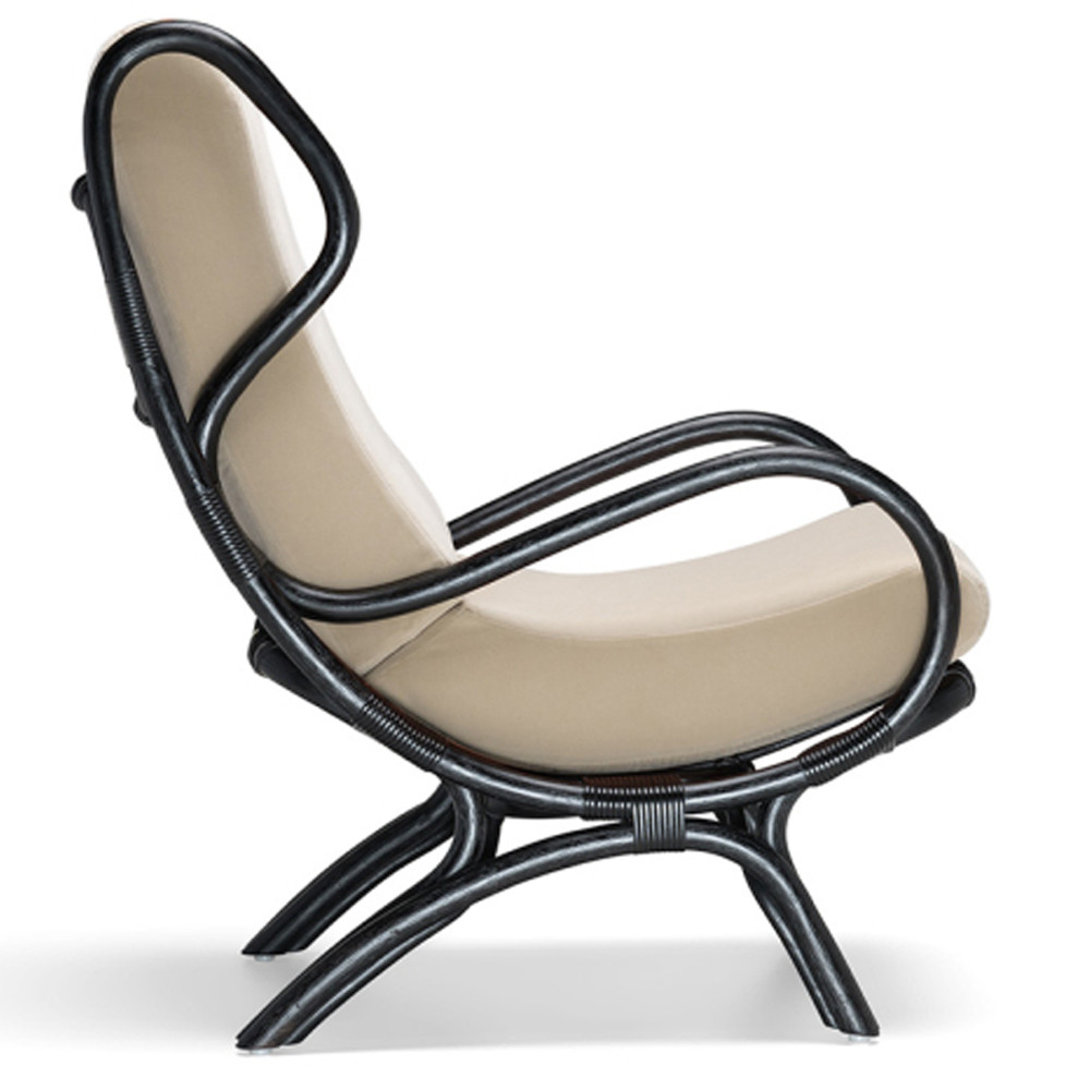 Дизайнерское кресло из ротанга Gio Ponti CONTINUUM D.163.7 BY BONACINA 1889 Armchair